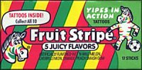 Fruit Stripe Gum -- Wait until the Background Music Stops, then Click Here to See an Old Fruit Stripe Commercial